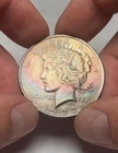 Raibow Toned 1923 Peace Silver Dollar