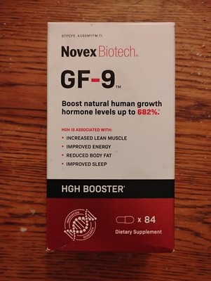 Novex Biotech GF-9 GH Boosting Supplement 84 Count - EXP 05/2028