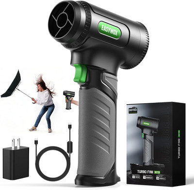Handheld Cordless Turbo Car Dryer，756W 1200G Turbo Air Blower for Drying Cars, E