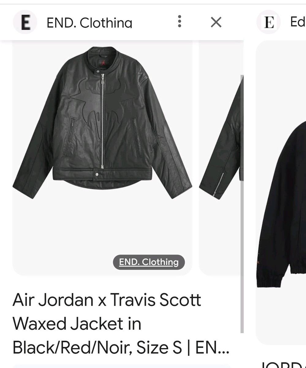 Michael Jordan Travis Scott Cactus Jack Leather Jacket | eBay