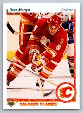 1990 Upper Deck Dana Murzyn #348b Calgary Flames