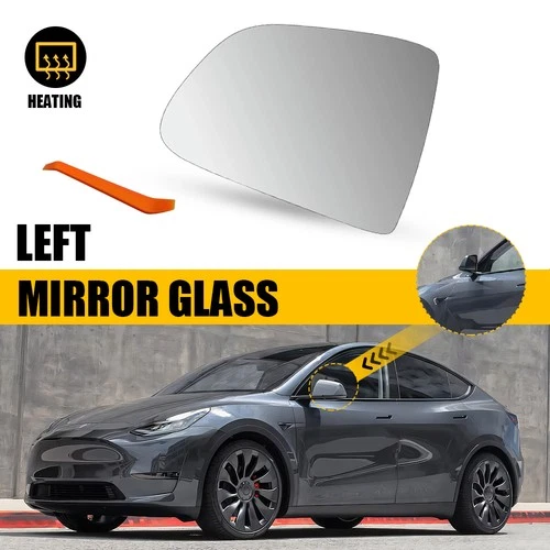 Mirror Glass Heated with Backing Plate Driver Side For Tesla Model Y 2020-25