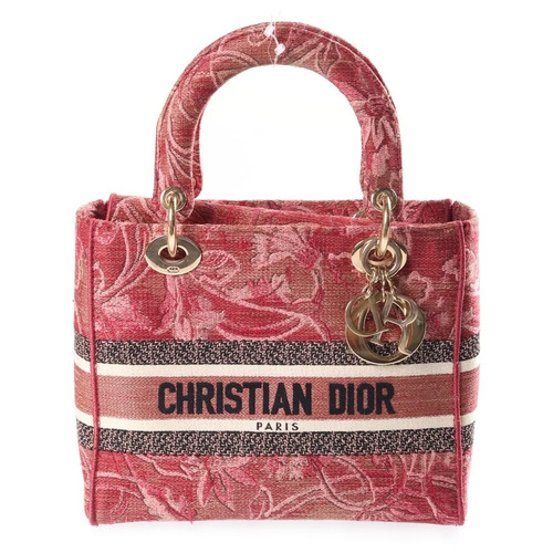 Christian Dior Lady Dior D-Lite Medium Shoulder Bag Pink / Red Women's #BRG558