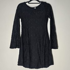 Womens Lace Flared Sleeve Dress Size 10 Whimsigoth Fairy Grunge Dark Feminine