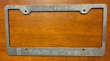 Rolls-Royce Orlando Vintage License Plate Frame