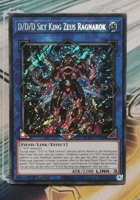 DOOD-DE049 D/D/D Himmelskönig Zeus Ragnarok Secret Rare - HEUTE VERSCHICKT!