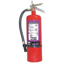 BADGER B-10-P-HF Fire Extinguisher,Steel,Red,BC 20JK27