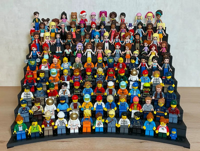 Display Stand Podium for Lego Minifigures (Up To 117 Minifigs) 3D Printed Shelf