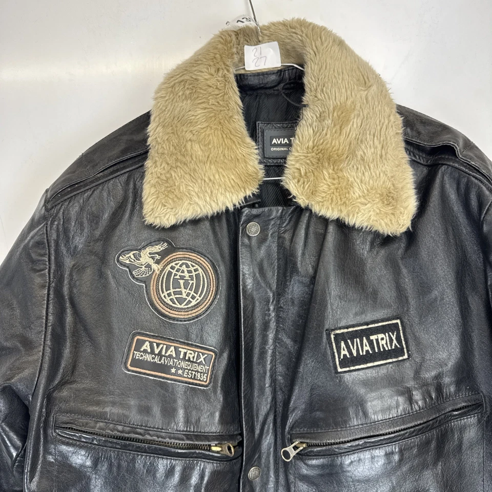 Aviatrix Vintage Us Air Force Pilot Leather Jacket Men’s Size Uk Medium  - Image 4 of 4