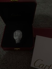 Cartier Watch Fully Iced Out