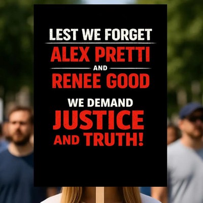 lest we forget Protest Sign Justice Truth Wall Art Immigration Human Rights