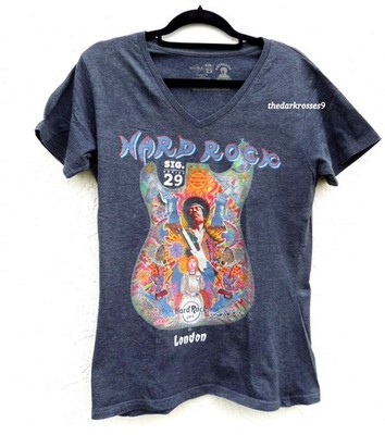T-Shirt Hard Rock Café   gr. L  40/42  Jimi Hendrix fender stratocaster blogger
