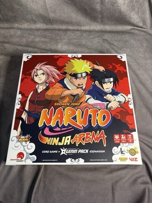 Naruto Ninja Arena Board Game Core Game w Genin Pack Expansion Complete
