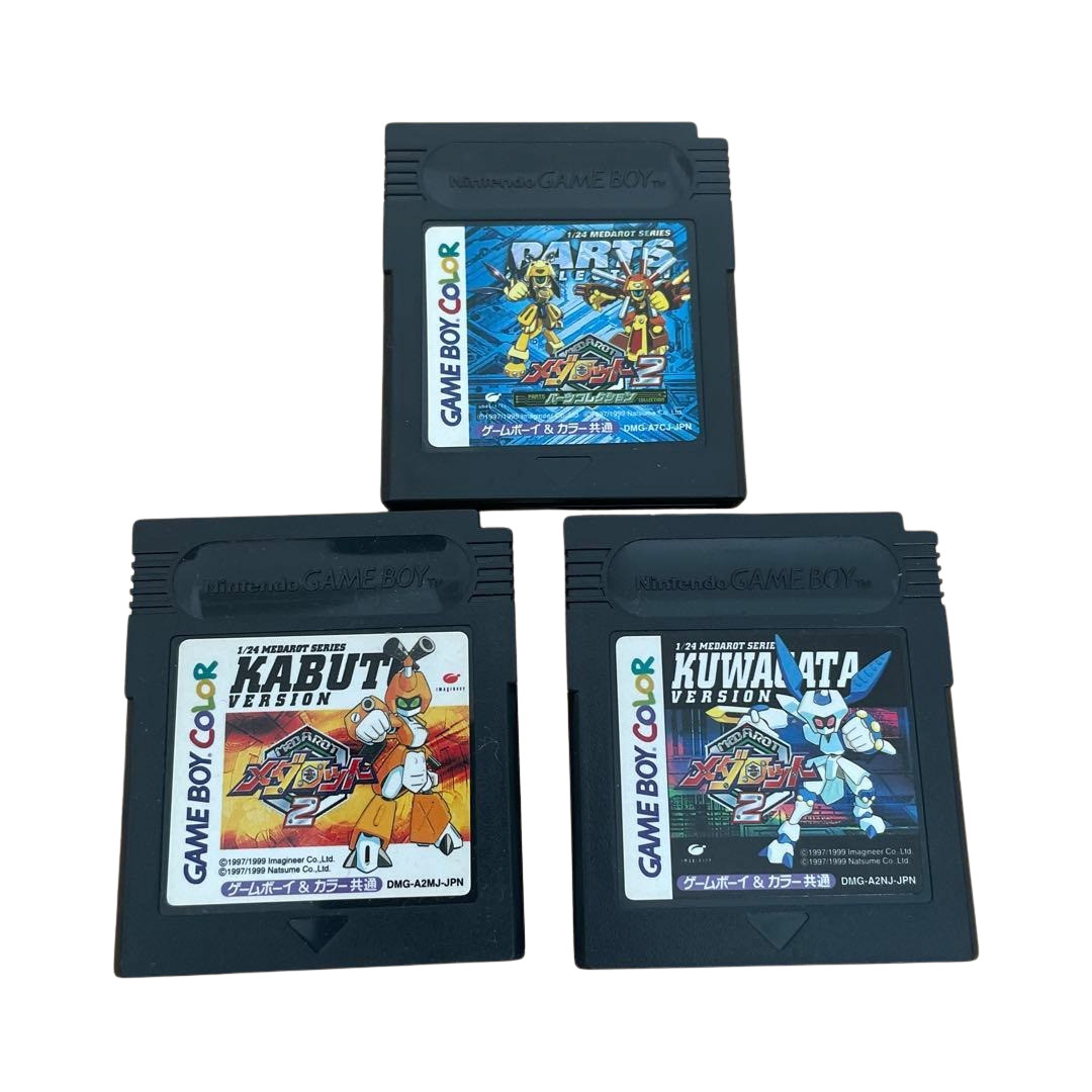 Medabots Medarot 2 Set Kabuto Kuwagata Parts Collection Game Boy Color GBC JPN