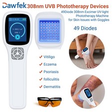 308nm UVB LED Light Therapy Device Handheld Lamp 49 Diodes for Skin Care