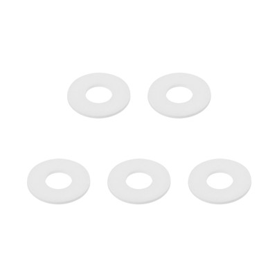 5Pcs PTFE Flat Washers 24mm ID 57mm OD 3mm T Round Sealing Flange Gaskets White