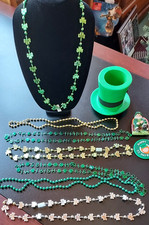 St Patrick's Day Party LOT Decorations, Accessories, Necklaces, Magnet, Pinback
