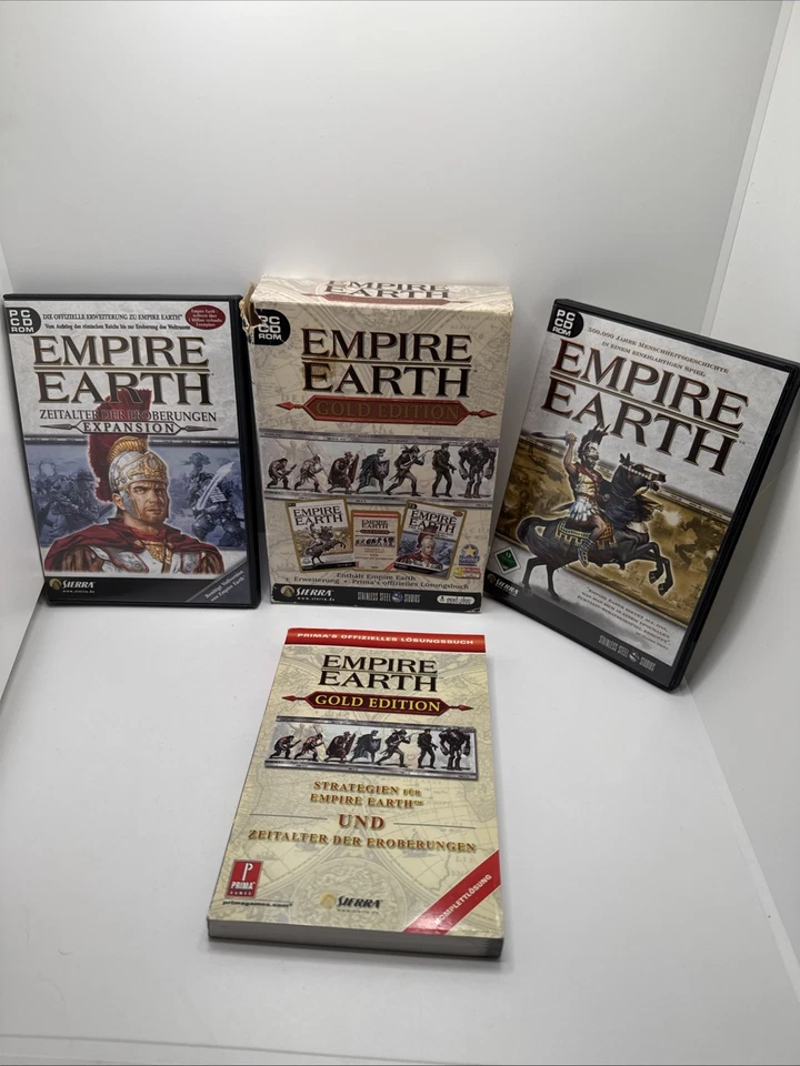 Empire Earth Gold Edition PC Spiel + Pappschuber + Lösungsbuch PC deutsch