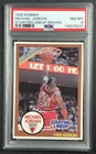 MICHAEL JORDAN PSA 8 1990 KENNER STARTING LINEUP CARD BROWN BULLS HOF 237