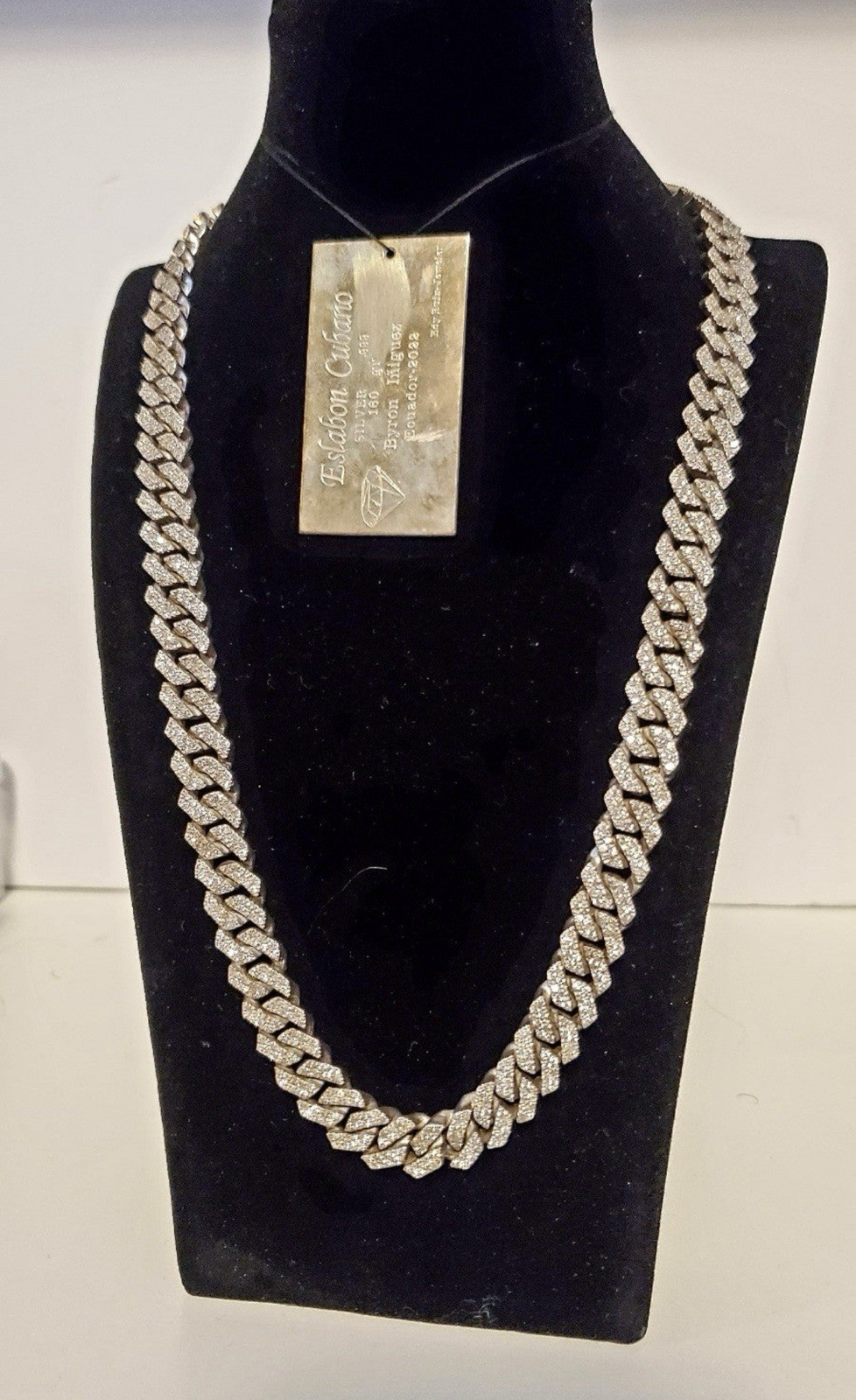 authentic silver chain plus two personalized lett… - image 8