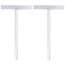 24" x 11" x 0.4" Portable Sign Stand 2pcs Sign Stand, Silver
