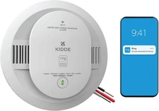 Kidde Smart Smoke and Carbon Monoxide Detector, Ring App Enabled for Real-Time N