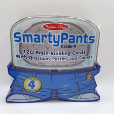 Melissa  Doug Smarty Pants Brain Building Cards Questions Puzzles Games Grade 4