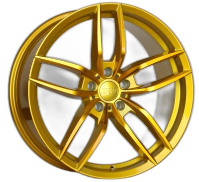 19'' Wheels 19x8.5 +35 5x114.3 CB73.1 W524 Voss Style Gold Rims Set 4