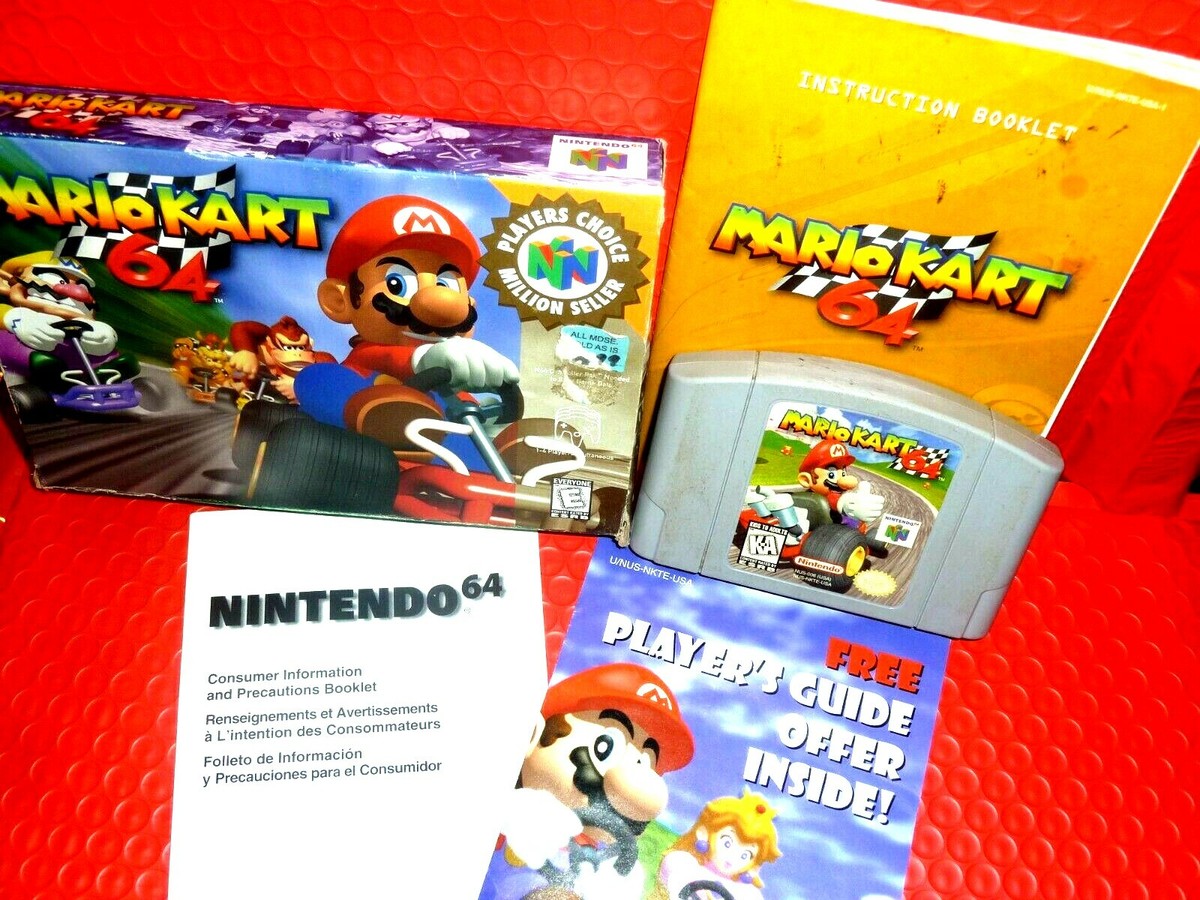 Mario Kart 64 Nintendo 64 Complete in Box N64 CIB 100% AUTHENTIC - Main Image