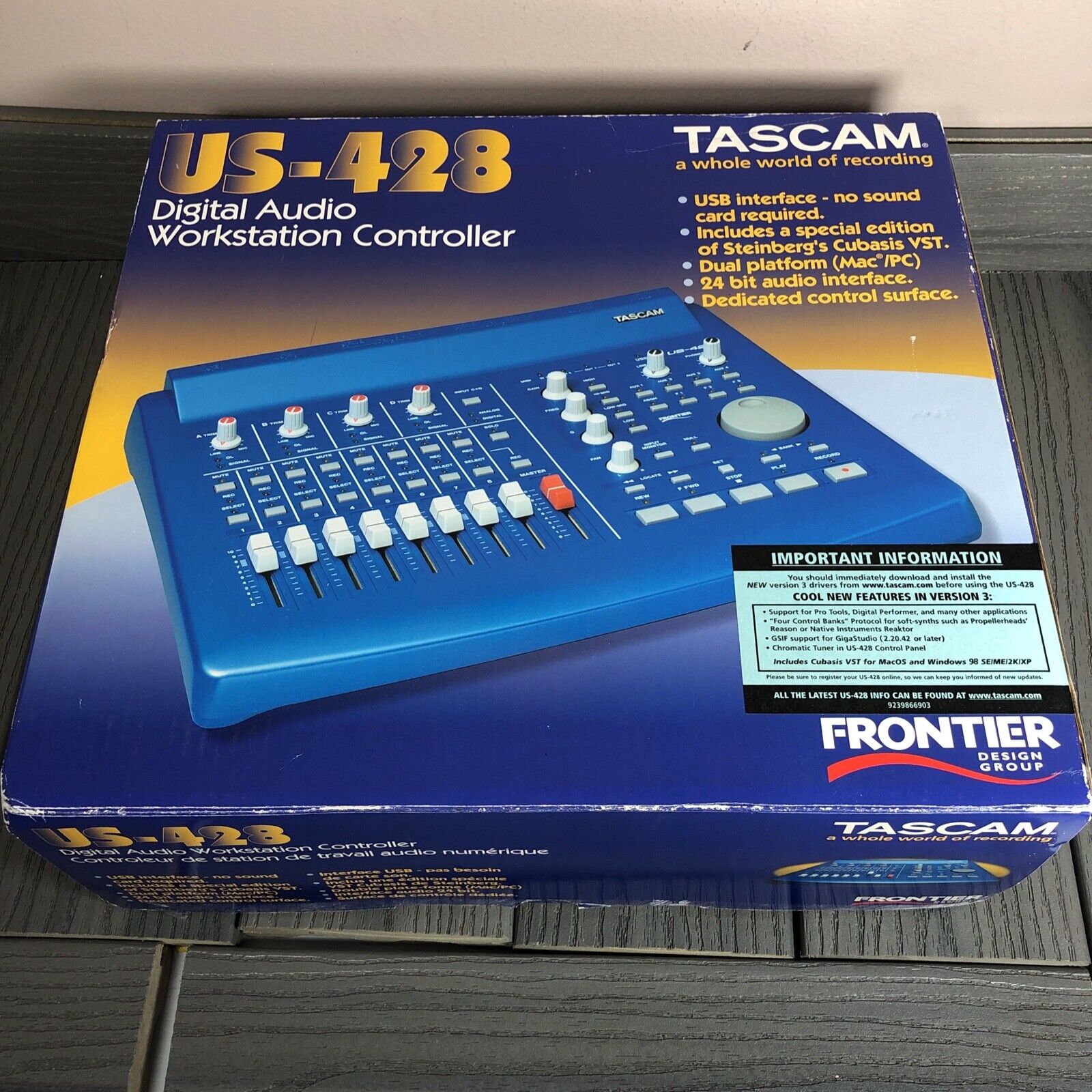 TASCAM US-428 DIGITAL AUDIO WORKSTATION Ph CONTROLLER. See Max Over item handling ☆ 78% OFF NEW.