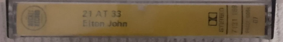 ELTON JOHN 21 At 33 Cassette Rocket Records Australia Bernie Taupin Very Good - Image 3 of 4