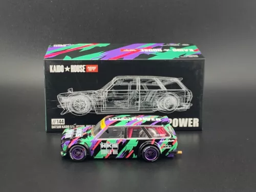 Kaido House x Mini GT Datsun Kaido 510 Wagon HKS V1 #144 1/64