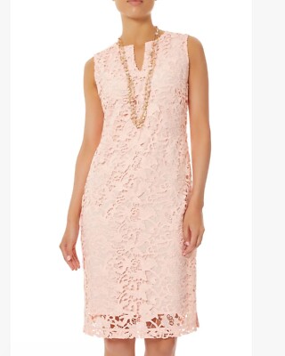 MING WANG Women s Delicate Floral Lace Sheath Dress Size S NWT