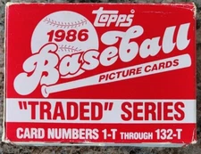 1986 Topps Traded Baseball Pick A Card