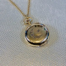 Waltham 14kt Yellow Gold Mechanical Pocket Watch with Chain