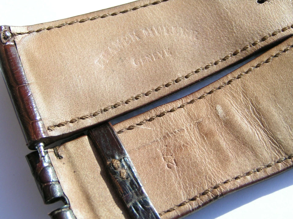 Franck Muller 29mm Band brown Leather Watch Strap Band 29/24 80/120 I935 - Image 3 of 4