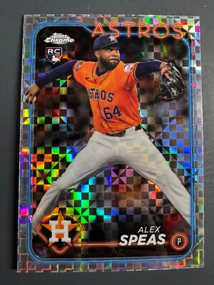 2024 Topps Chrome Update #USC175 Alex Speas RC Rookie X-Fractor Astros