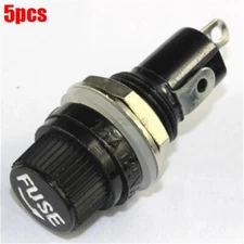 5Pcs 6X30MM 15A Panel Mount Screw Cap Fuse Holder Case For Glass Tube Fuse ag