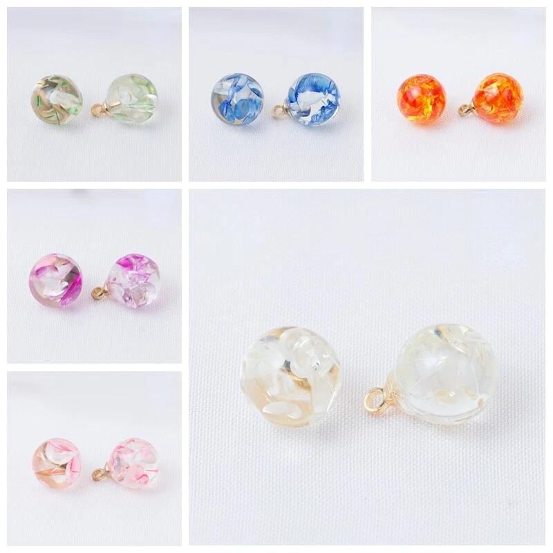 10x DIY 10mm Resin Ball Buttons with Metal Shank for Sewing Clothes Craft Decor - Image 4 of 4