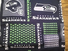 Seattle Seahawks NFL Football Fabric - 3/4 yard 27" x 58" 100 Cotton