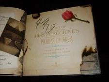 Ransom Riggs signed The Art of Miss Peregrine's film movie 1st printing HC book