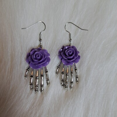 Skeleton Hand Earrings