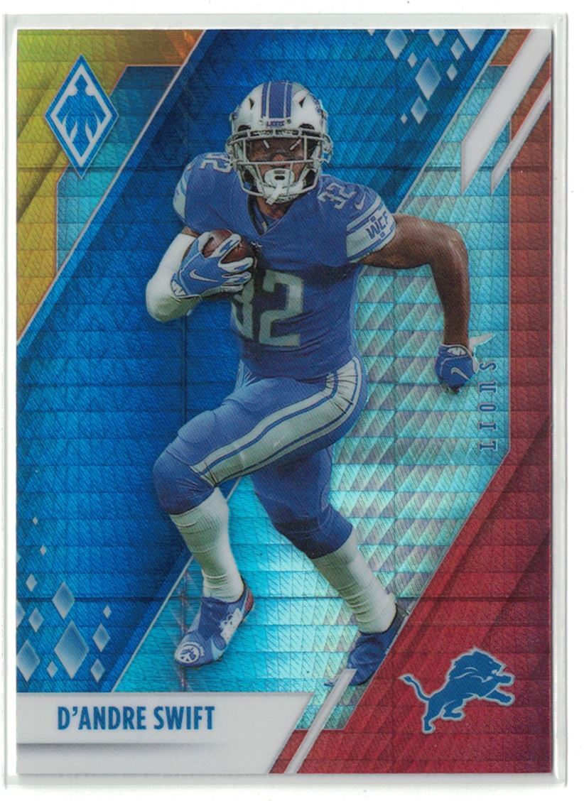 2019 Panini Phoenix Fanatics D'Andre Swift Detroit Lions #307 Fireburst