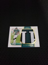 2019 National Treasures Tremendous Prime Nelson Agholor Name Swatch Jersey 19/25