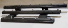 BLACK FINISH 18 BEER TAP HANDLE DISPLAY SOLID WOOD 3 LEVELS