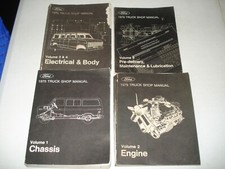 1975 Ford Truck Shop Manual Set Dealership Service Repair Books F Series Van