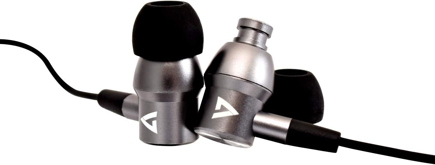 Thumbnail - V7 Ha111 Noise Isolating Stereo Earbuds With Microphone - Silver &
