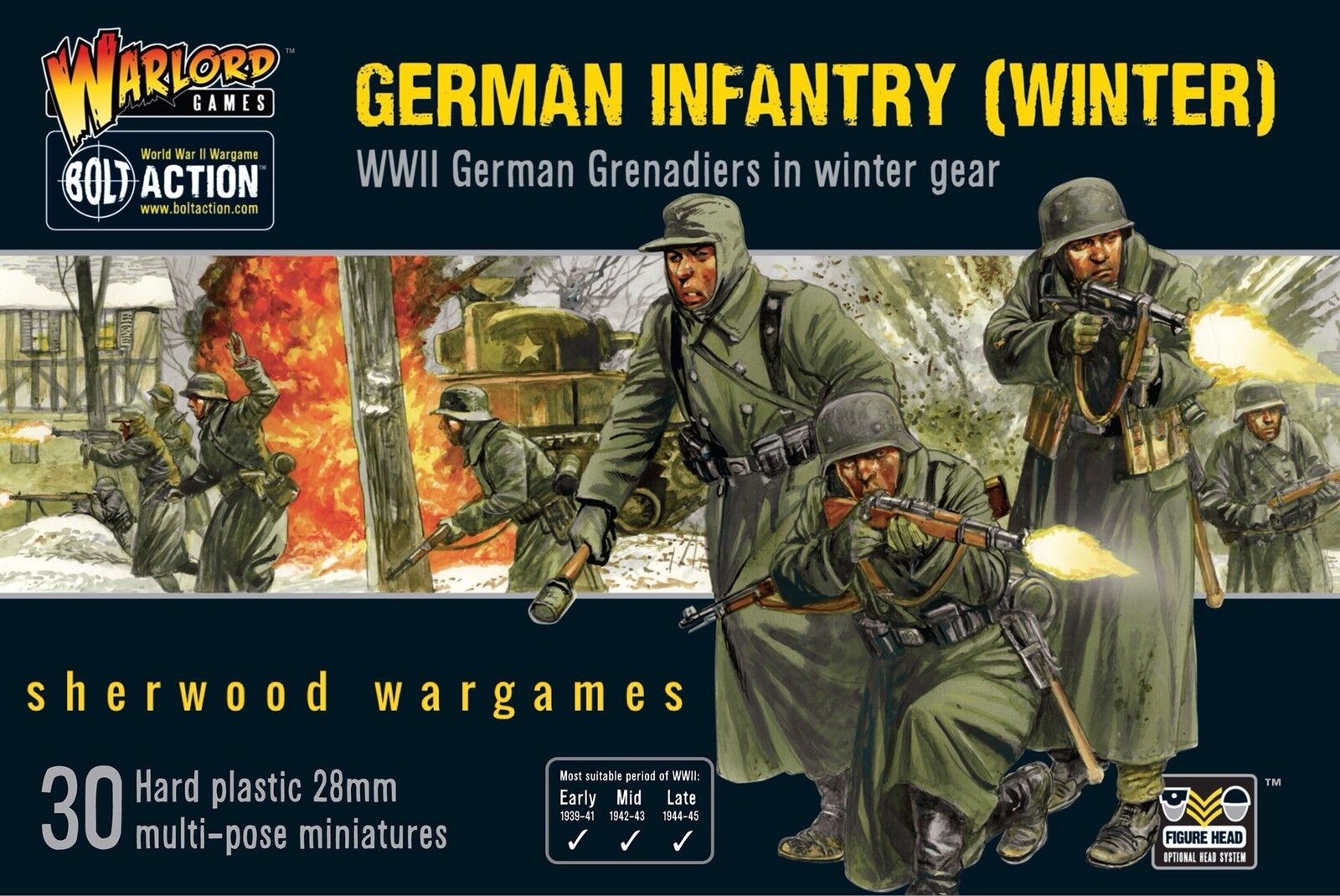 🌳28mm Warlord Games German Waffen SS Section, Early War, Bolt