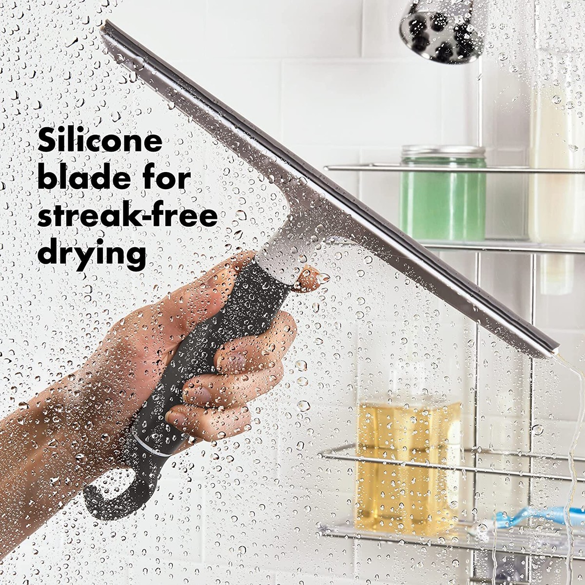 Cordless Window Vacuum Cleaner & Squeegee - Electric Streak-Free Cleaner For Glass, Shower Walls, Mirrors & Cars - View #12