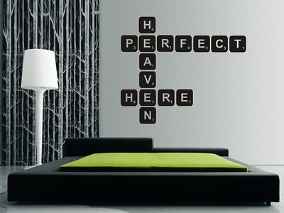 SCRABBLE TILES Wall Art Stickers, Decals, Personalise and create your own design